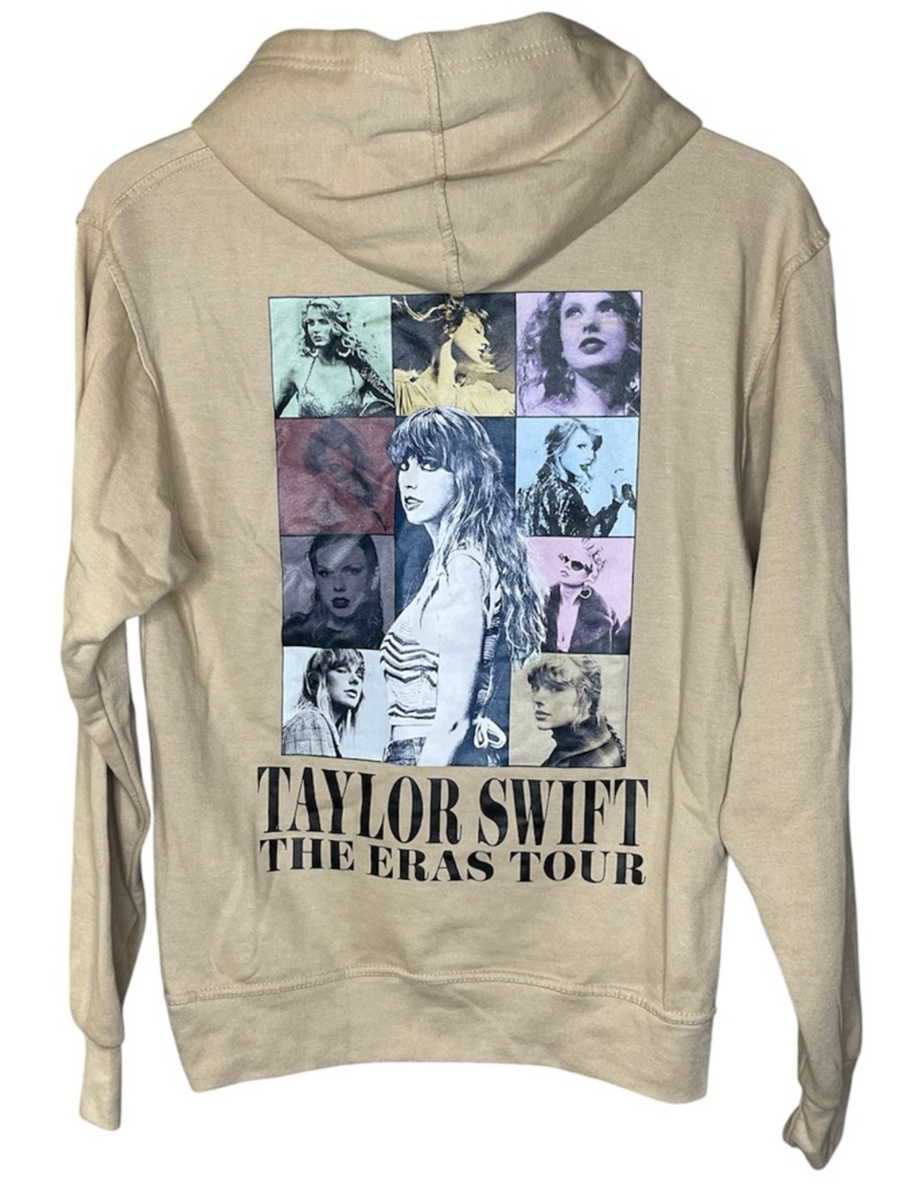Taylor Swift The Eras Tour Beige Pullover Hoodie Sz S - Picture 2 of 4